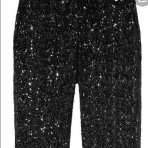 Antik Batik Pants - Antik Batik Cropped Black Sequin pants Antik Batik Pants - Antik Batik Cropped Black Sequin pants